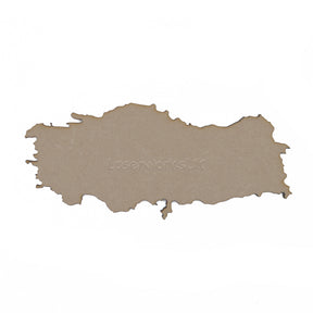Wooden Turkey Maps - Turkish Map Outline Shapes - LaserworksUK