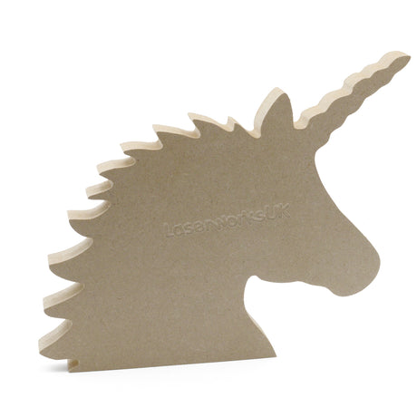 Freestanding Unicorn Head Shapes - Laserworksuk