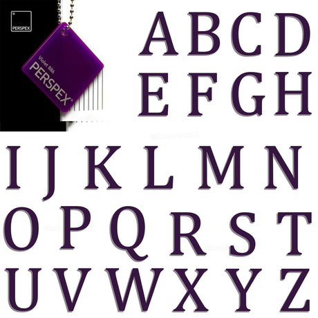 Acrylic 3cm High Letters & Numbers - 40 Colours - Multi Buy Discounts - Laserworksuk