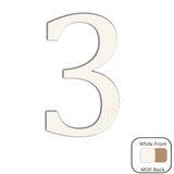 White Engraved Wooden Alphabet Letters - Laserworksuk