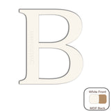 White Engraved Wooden Alphabet Letters - Laserworksuk