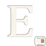 White Engraved Wooden Alphabet Letters - Laserworksuk