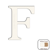 White Engraved Wooden Alphabet Letters - Laserworksuk