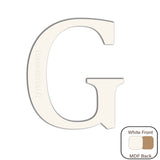 White Engraved Wooden Alphabet Letters - Laserworksuk