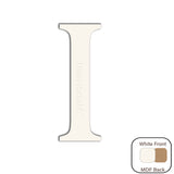 White Engraved Wooden Alphabet Letters - Laserworksuk