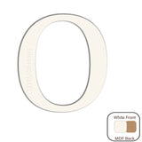White Engraved Wooden Alphabet Letters - Laserworksuk