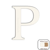 White Engraved Wooden Alphabet Letters - Laserworksuk