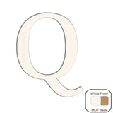 White Engraved Wooden Alphabet Letters - Laserworksuk