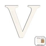 White Engraved Wooden Alphabet Letters - Laserworksuk
