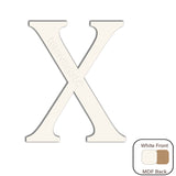 White Engraved Wooden Alphabet Letters - Laserworksuk