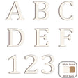 White Painted MDF Wooden Letters - Cambria Font 2cm - 30cm - Laserworksuk