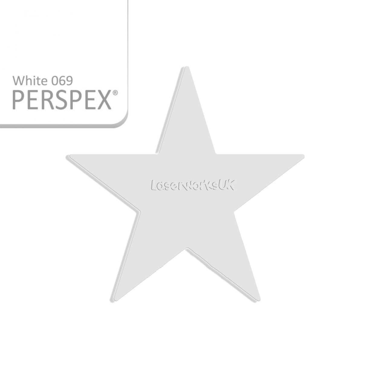 Star Shaped Acrylic Blanks - 25cm