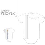 Acrylic Baby Vest - Bodysuit Money Holder Blanks (Pack of 5) - Laserworksuk