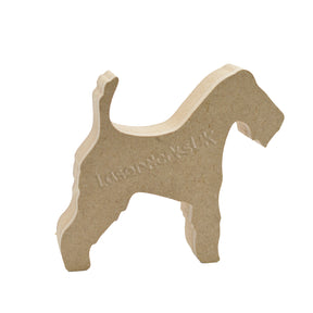 Freestanding Wire Fox Terrier Dog Shapes - Laserworksuk
