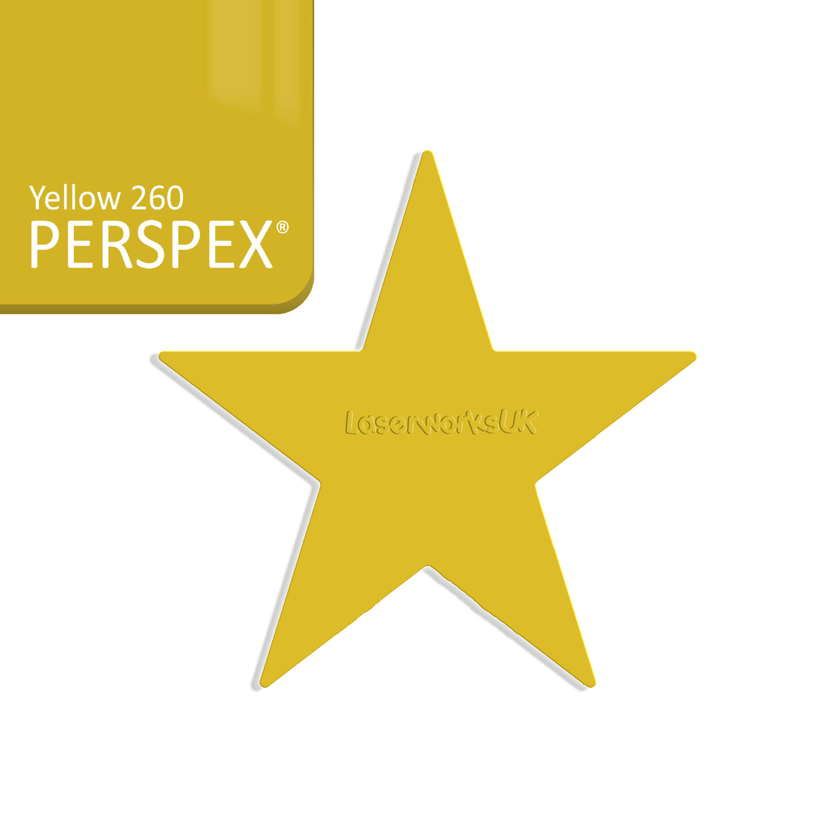Star Shaped Acrylic Blanks - 25cm