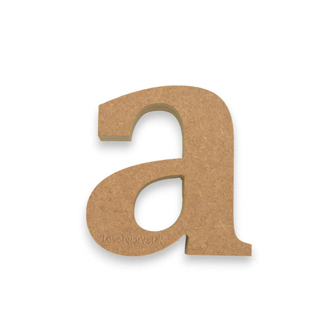 Lowercase Wooden Letters & Numbers - 18mm Thick - 8cm - 50cm High - LaserworksUK