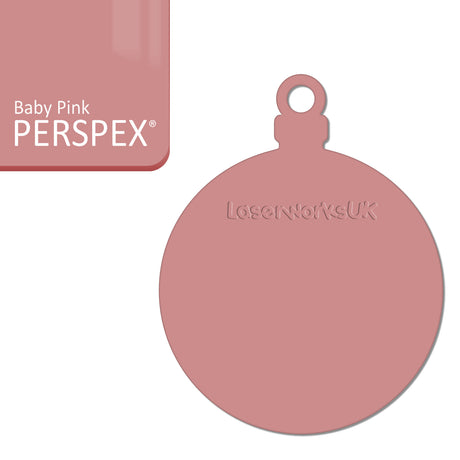 Acrylic Christmas Bauble Blanks (8cm Pack of 6) - Laserworksuk