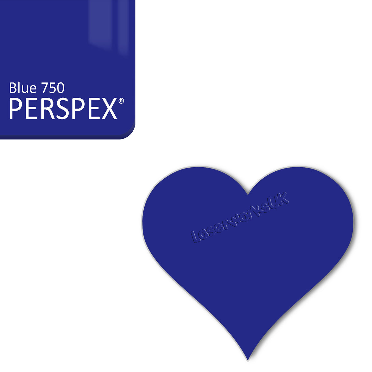 Acrylic Heart Blanks (8cm Pack of 7) - Laserworksuk