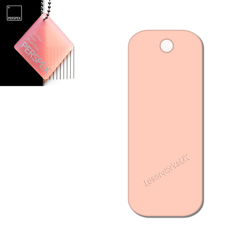 Acrylic Rectangle Keyring Blank Fobs (8cm Pack of 10) - Laserworksuk