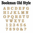 Bookman Old Style Alphabet Letter & Number 2cm - 40cm - LaserworksUK