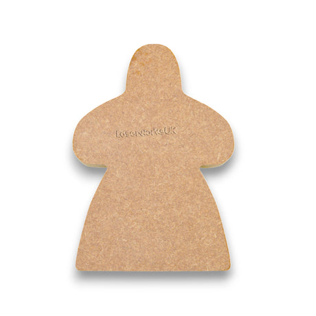 Freestanding Wooden Bride Meeple Craft Shapes - Laserworksuk