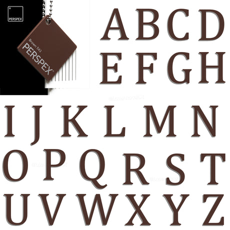 Acrylic 3cm High Letters & Numbers - 40 Colours - Multi Buy Discounts - Laserworksuk