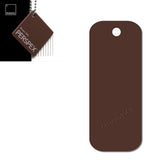 Acrylic Rectangle Keyring Blank Fobs (8cm Pack of 10) - Laserworksuk
