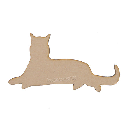 Cat Relaxing - Pet Craft Shapes - LaserworksUK