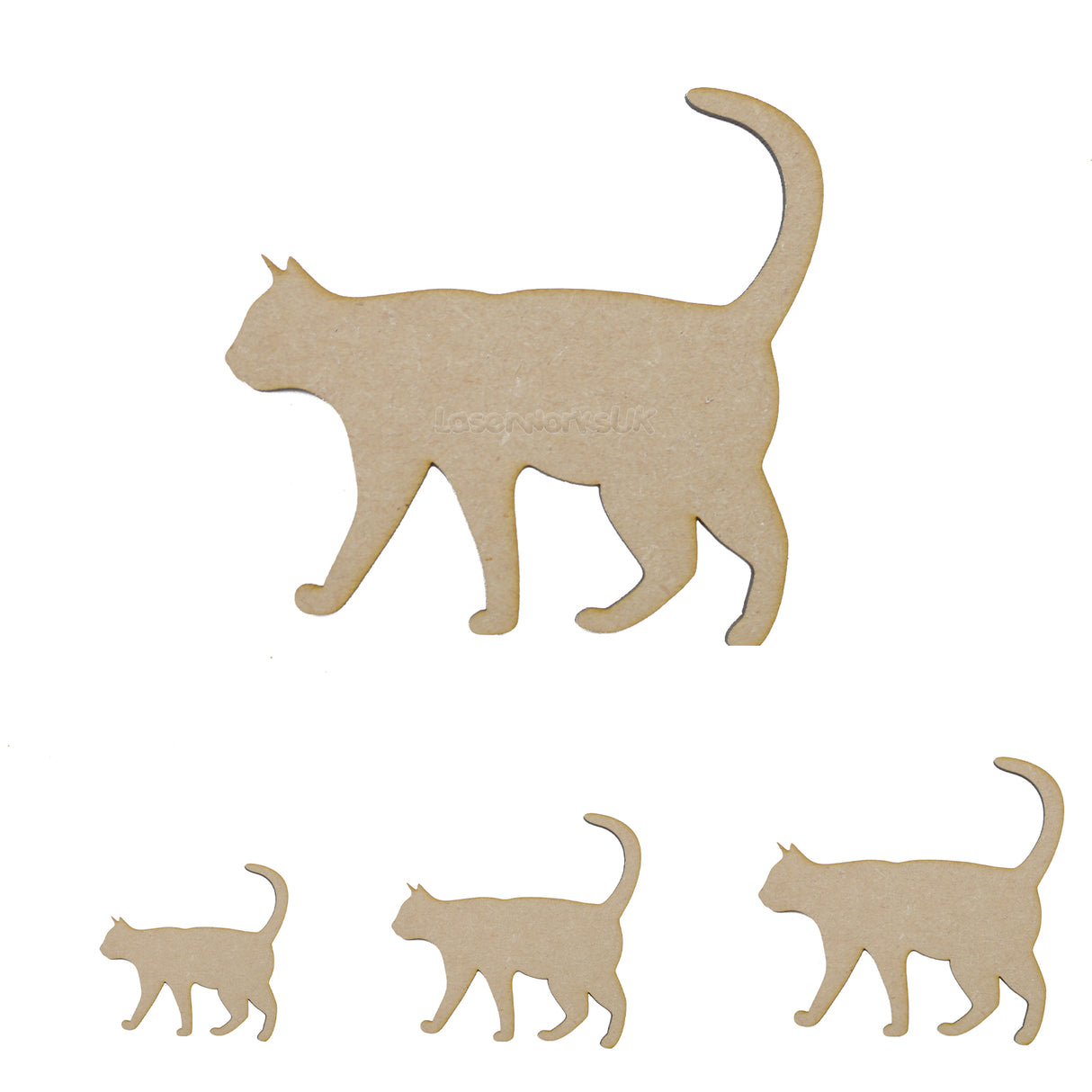 Cat Craft Shapes - Animal Craft Shapes - LaserworksUK