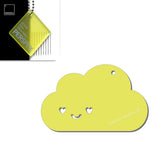 Custom Kawaii Happy Cloud Acrylic Keyring – 40+ Colours Available