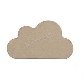 Wooden MDF Cloud Shape - Solid Cloud For Crafts - LaserworksUK