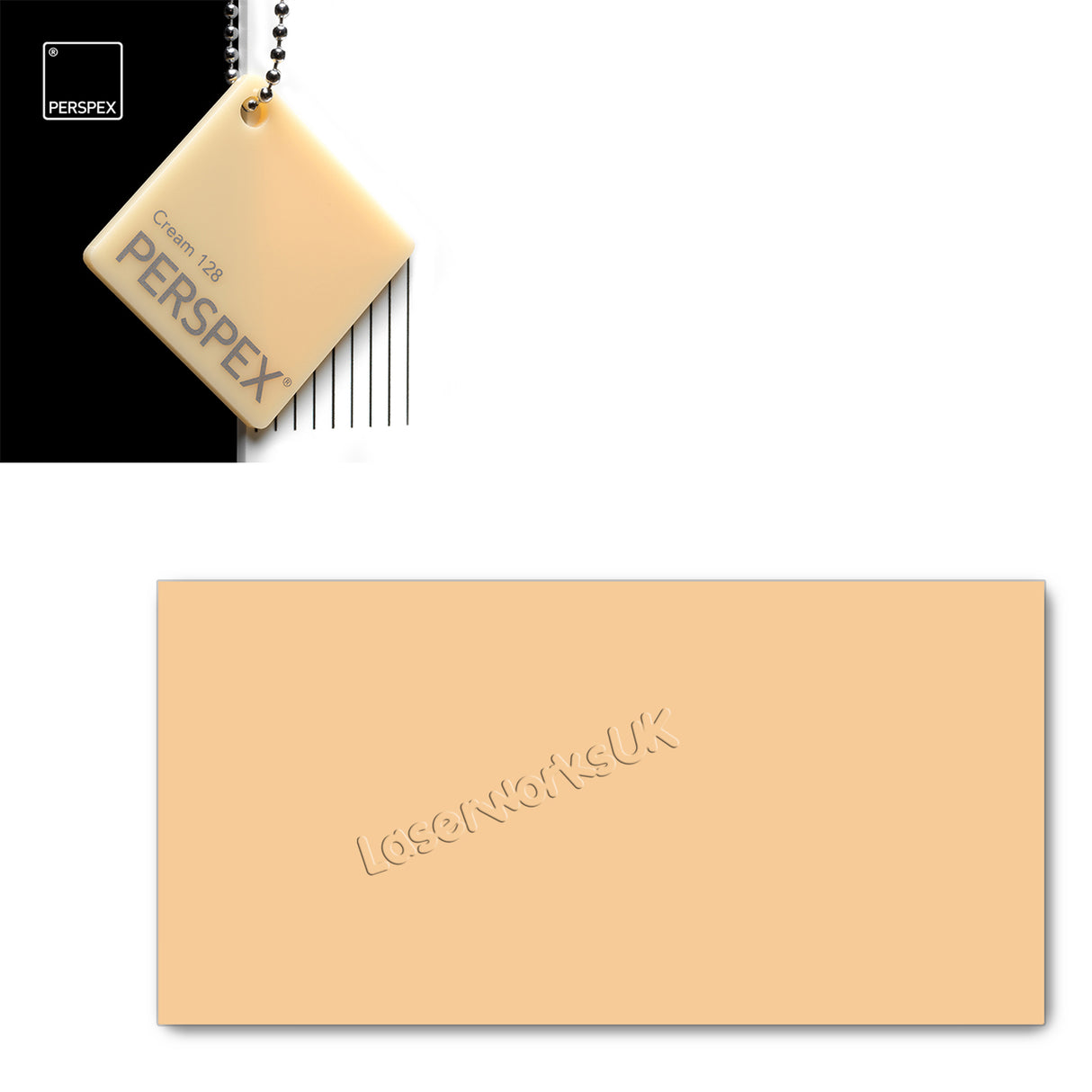 Acrylic Rectange blanks (10cm x 5cm Pack of 6) - Laserworksuk