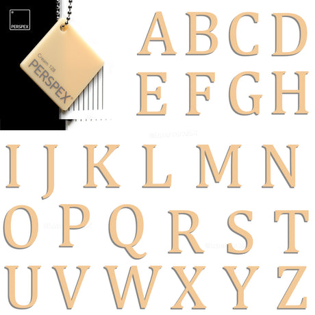 Acrylic 3cm High Letters & Numbers - 40 Colours - Multi Buy Discounts - Laserworksuk