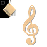 Acrylic Treble Clef Keyring - Music Student Gifts - Laserworksuk