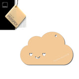 Custom Kawaii Happy Cloud Acrylic Keyring – 40+ Colours Available