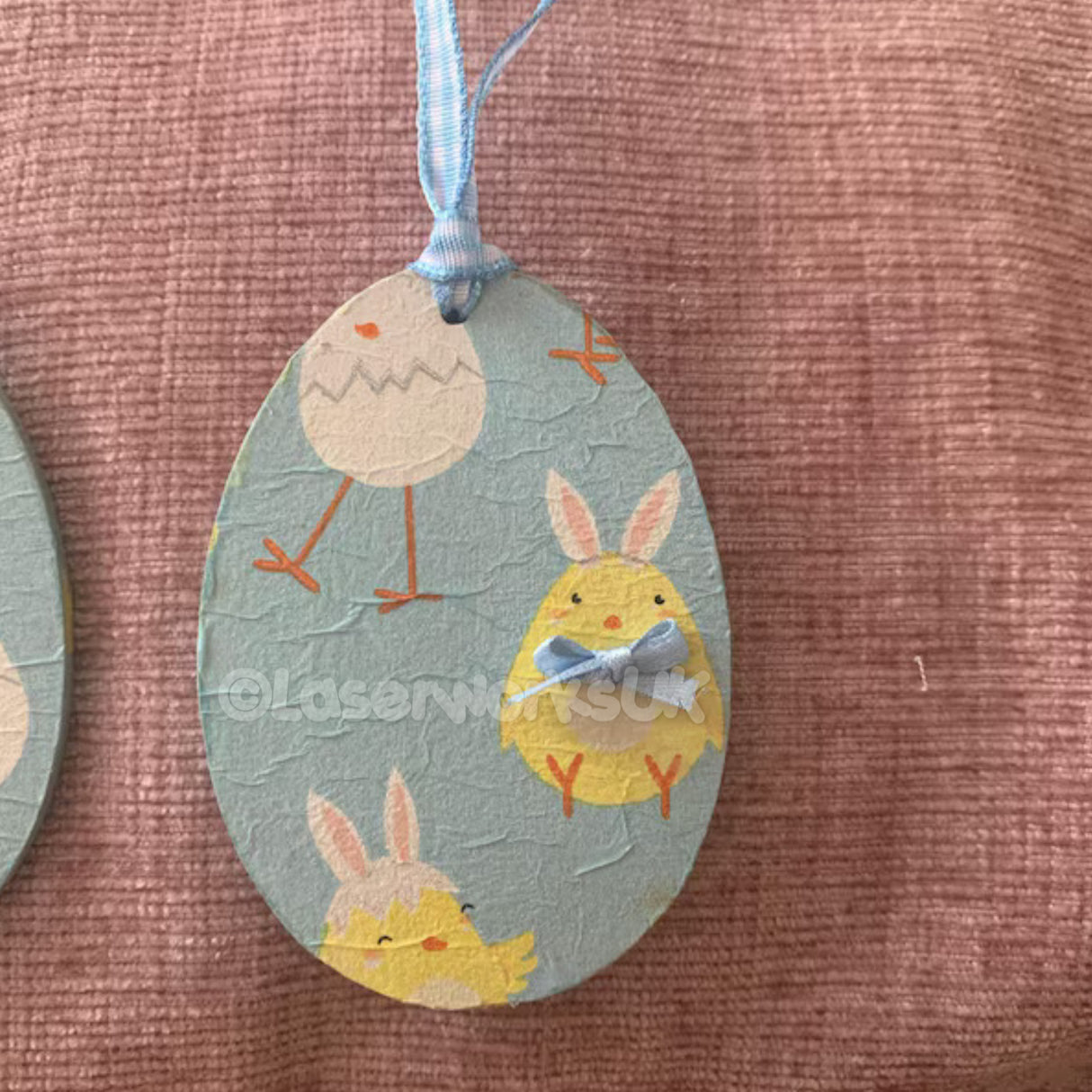 Blank Easter Eggs Craft Shapes - MDF Wooden Blank Tags Decoration - LaserworksUK