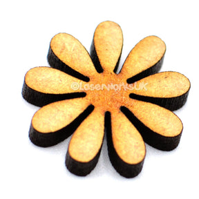 Wooden Daisy Flower Shapes For Crafts - LaserworksUK