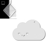 Custom Kawaii Happy Cloud Acrylic Keyring – 40+ Colours Available