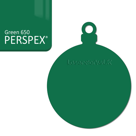 Acrylic Christmas Bauble Blanks (8cm Pack of 6) - Laserworksuk