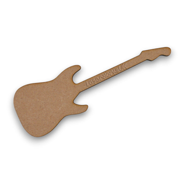 Electric guitar MDF craft shapes - 3mm Thick - LaserworksUK