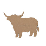 Highland Cow - MDF Craft Shapes