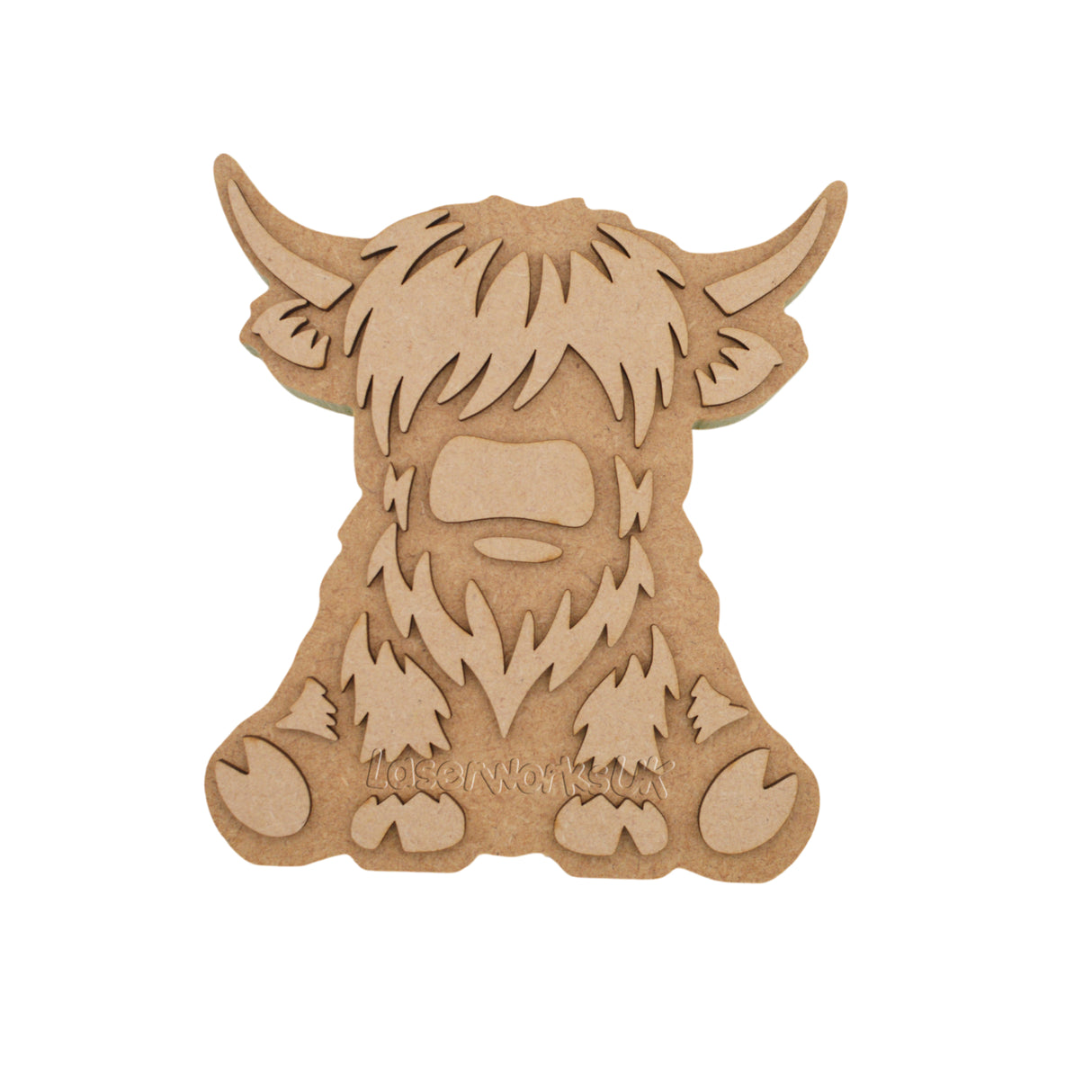 Freestanding Highland Cow Shapes - 18mm MDF