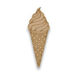 Ice Cream Cone Wooden Cutout - Summer Crafts - LaserworksUK
