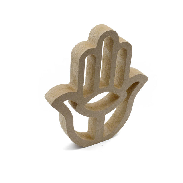 Freestanding Hamsa Hand - 18mm MDF - Laserworksuk