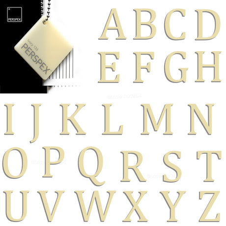 Acrylic 3cm High Letters & Numbers - 40 Colours - Multi Buy Discounts - Laserworksuk