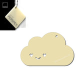 Custom Kawaii Happy Cloud Acrylic Keyring – 40+ Colours Available