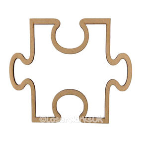 Outline Jigsaw Puzzle Pieces - Craft shapes - LaserworksUK