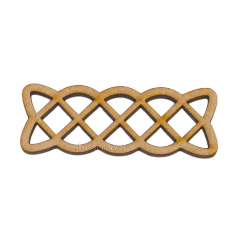 Wooden Celtic Knot Shapes - Trinity Knot - Triquetra - LaserworksUK