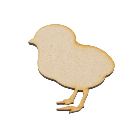 10x Easter Chicks Craft Shapes - MDF Wooden Chicken - Tags - Embellishments - Laserworksuk