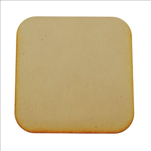 10x Wooden MDF Plain Round or Square Coasters - Laserworksuk